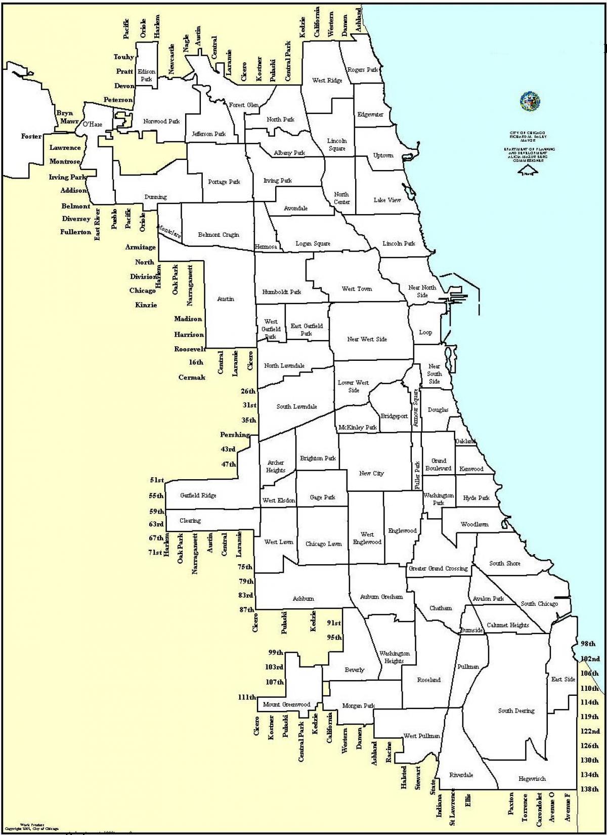 zoning Karte von Chicago