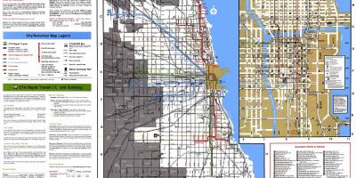 Bus Routen Chicago-Karte