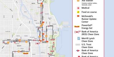 Chicago-marathon race map