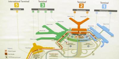 Karte von O Hare terminals