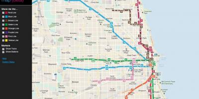 Chicago public transit Karte