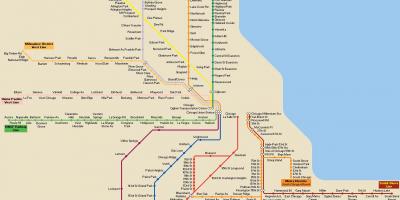 Chicago public Transport map