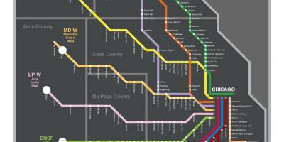 Metra Chicago Karte anzeigen