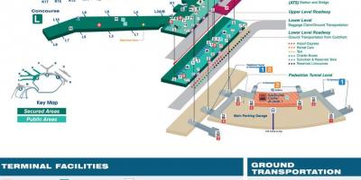 O Hare airport Landkarte terminal 3