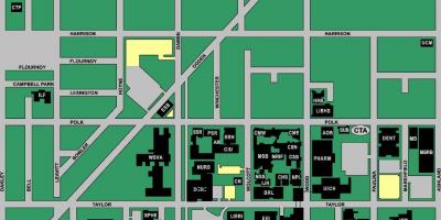 Karte des UIC-west campus